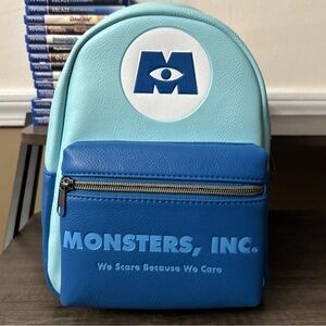LOUNGEFLY DISNEY PIXAR MONSTERS, INC. COMPANY MINI BACKPACK - BRAND NEW w/ TAGS